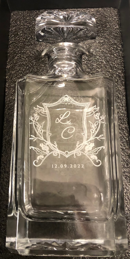 Glass Decanter- Square-750ml