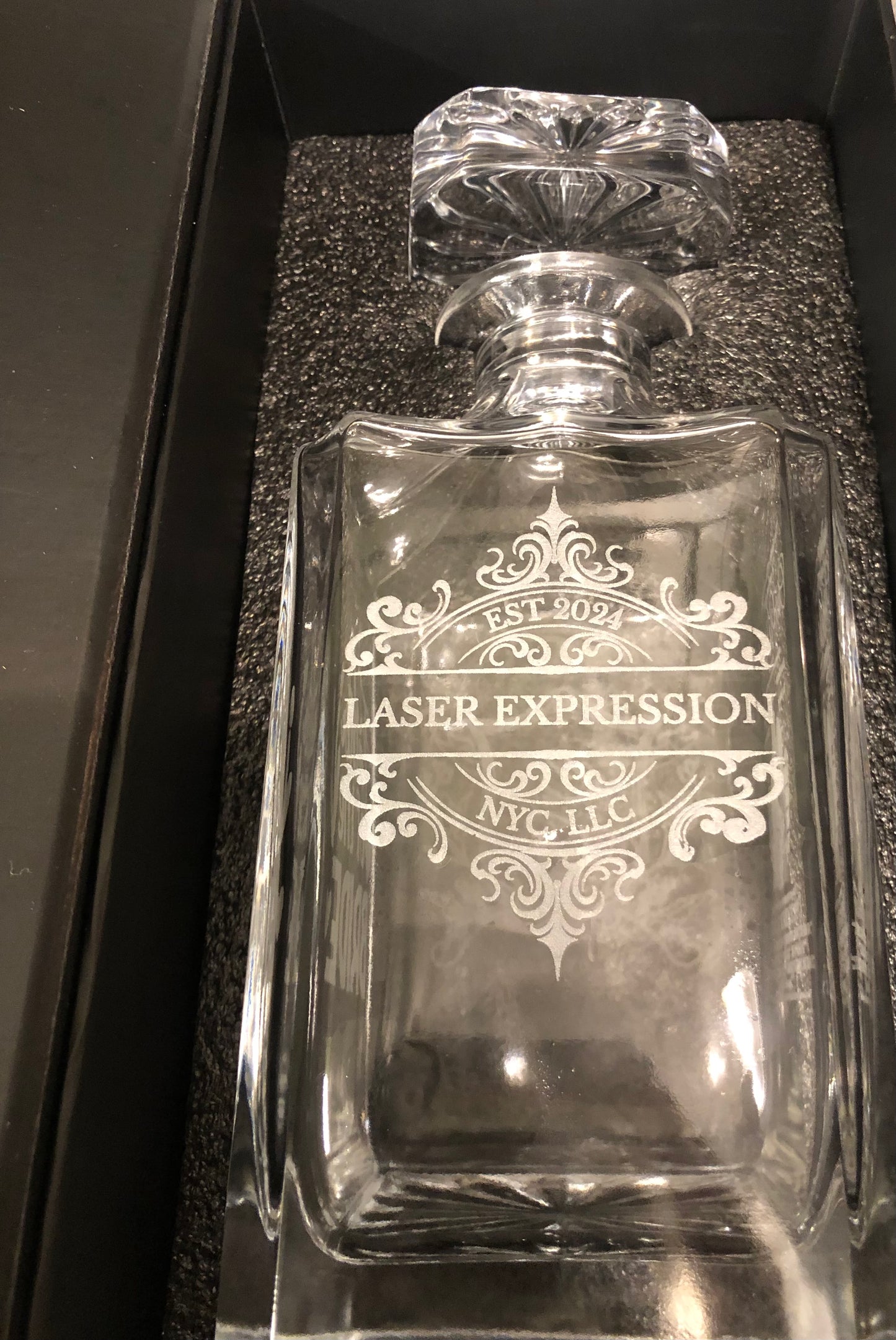 Glass Decanter- Square-750ml