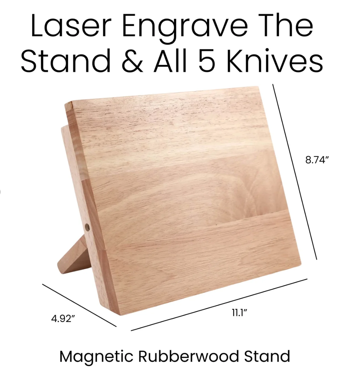 Knife Set with Magnetic Block