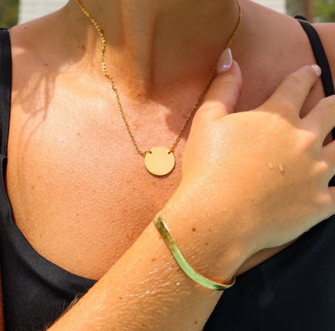 Circle Necklace - 18K Gold PVD Stainless Steel