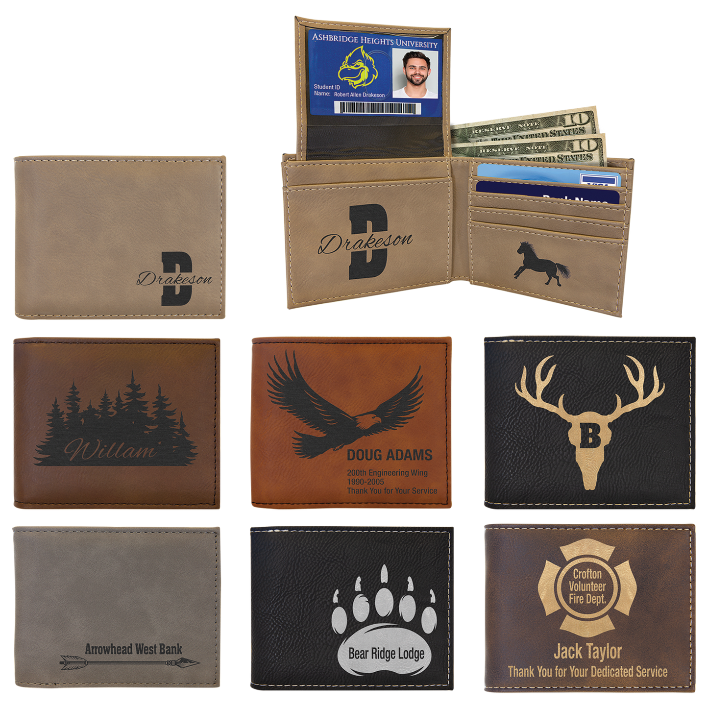 Bi-Fold Wallet w/Flip ID