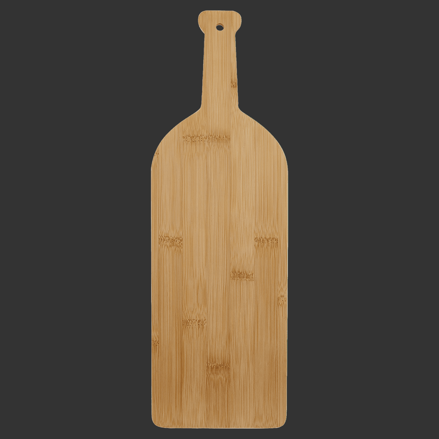 17" x 5 1/4" Bamboo Wine Bottle Cutting Board