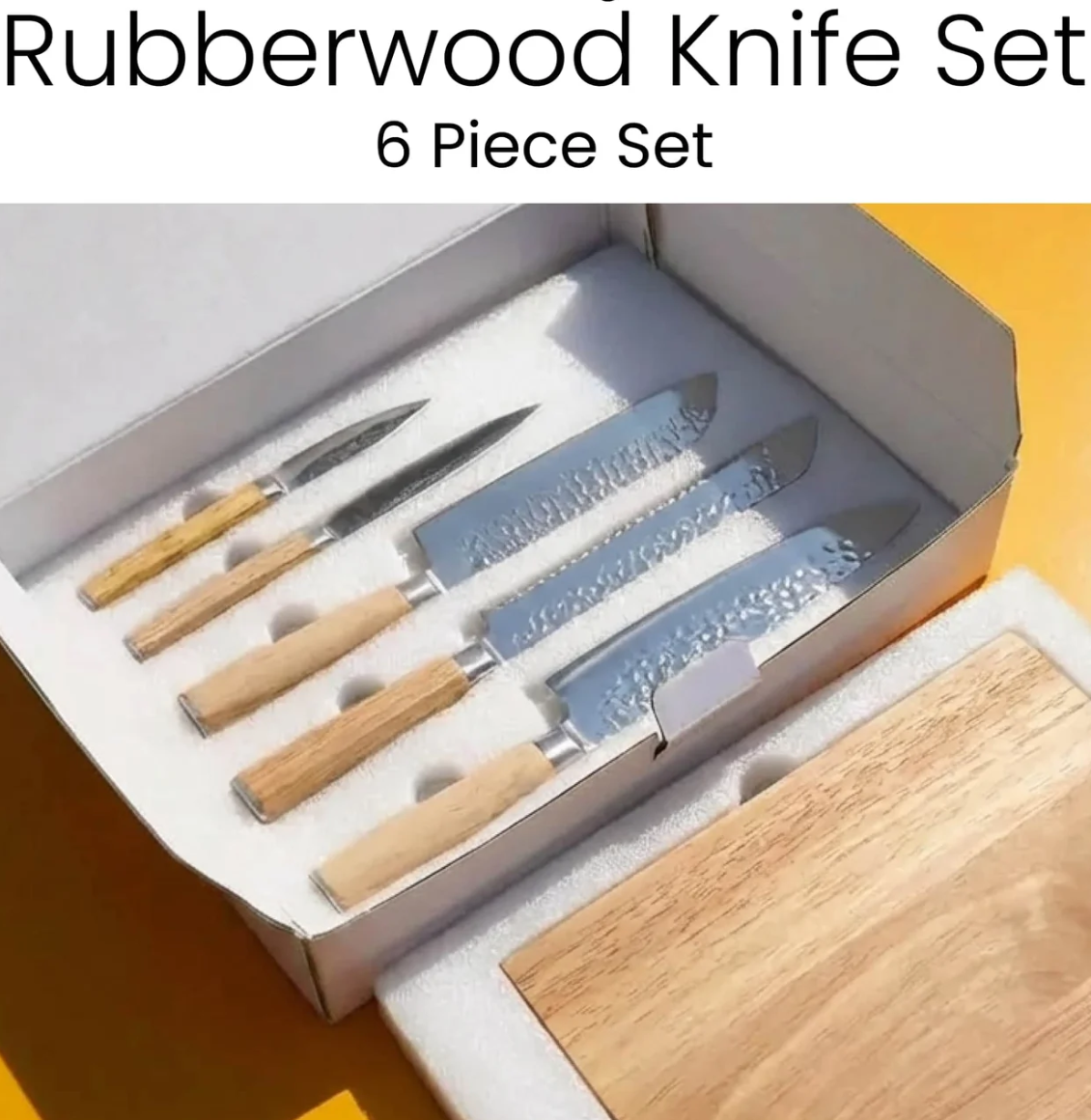 Knife Set with Magnetic Block