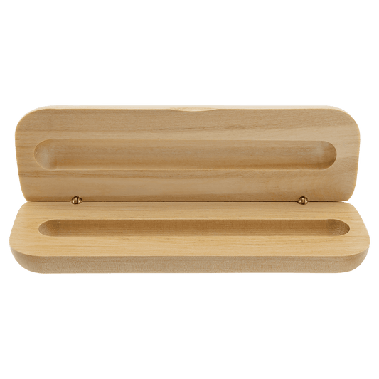 6 3/4" x 2 1/8" Maple Pen Case  (Case Only, pen not included)