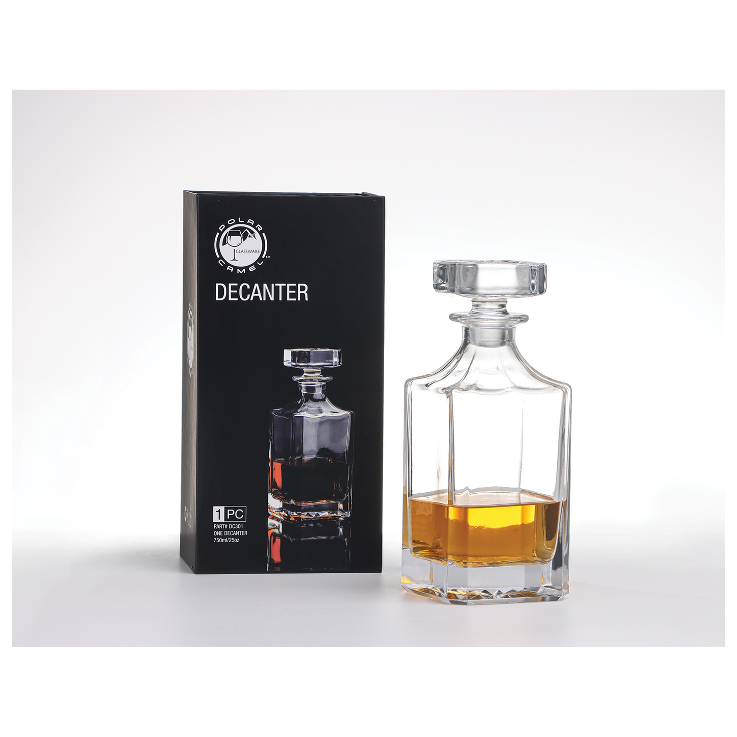 Glass Decanter- Square-750ml