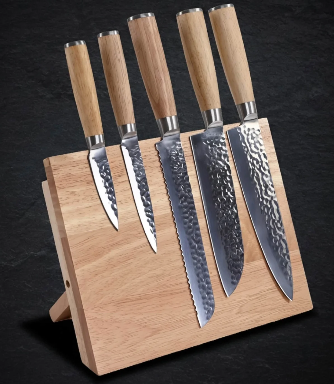 Knife Set with Magnetic Block