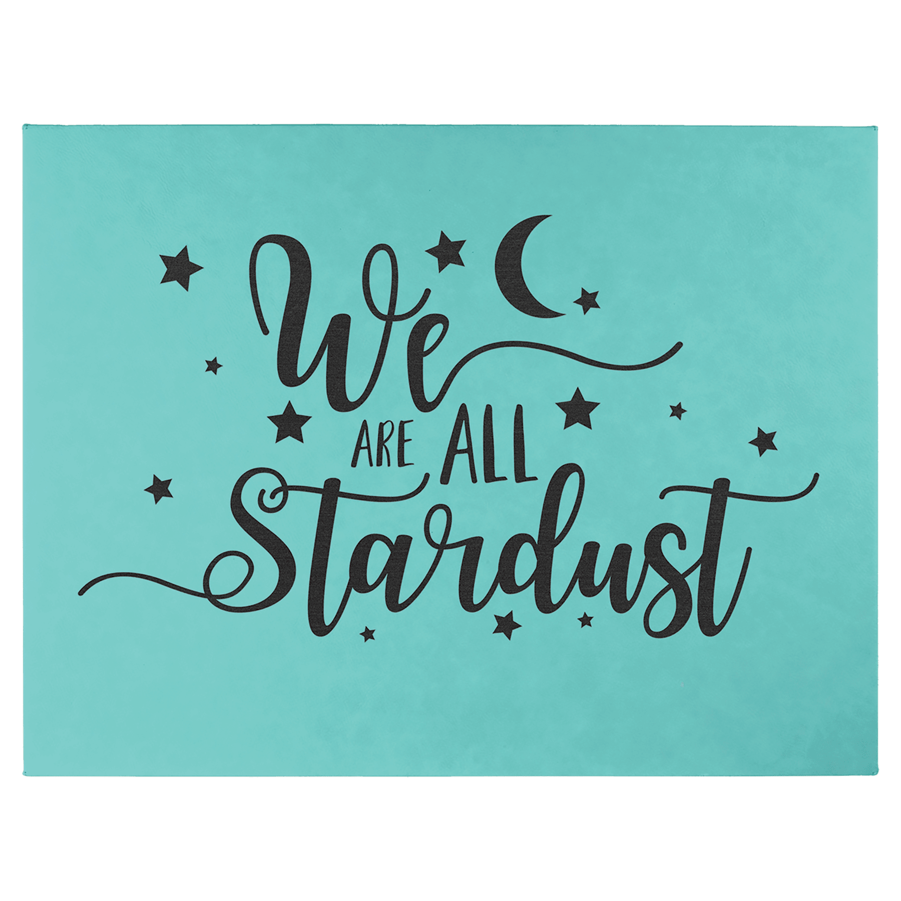 Teal 16" x 20" Laserable Leatherette Wall Decor with Sawtooth Hanger