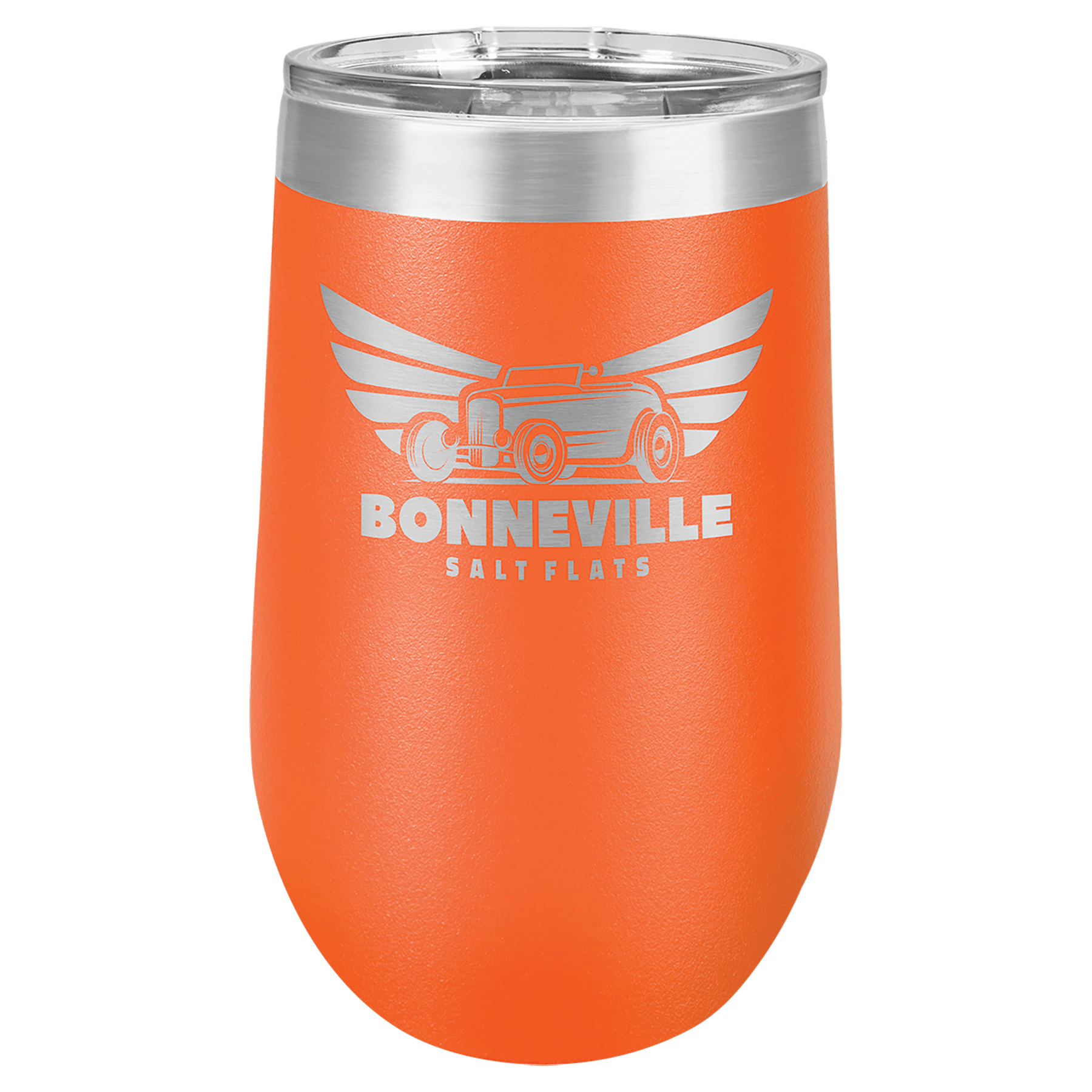 Orange Polar Camel 16 oz. Vacuum Insulated Stemless Tumbler with Lid