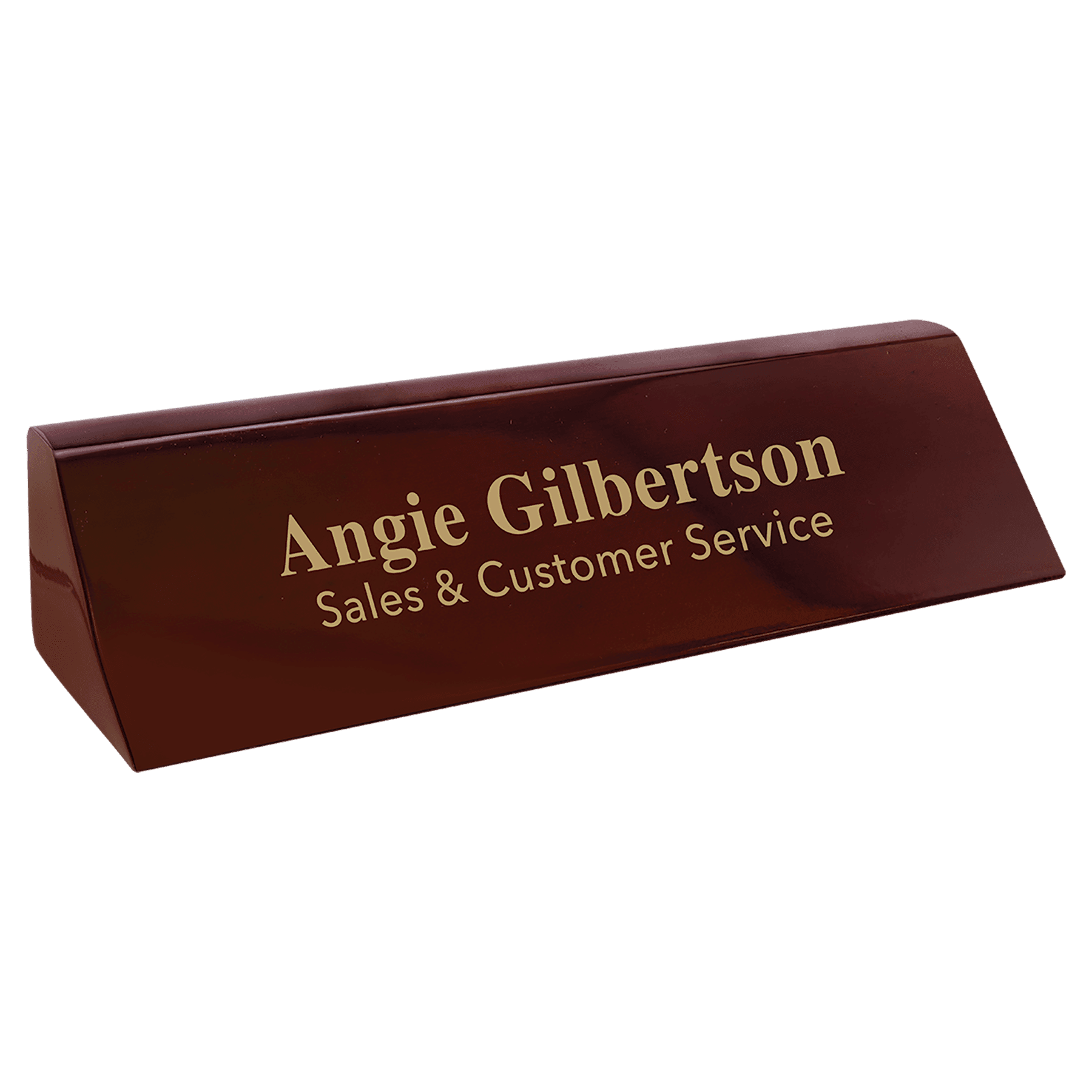 8 1/2" Rosewood Piano Finish Desk Wedge