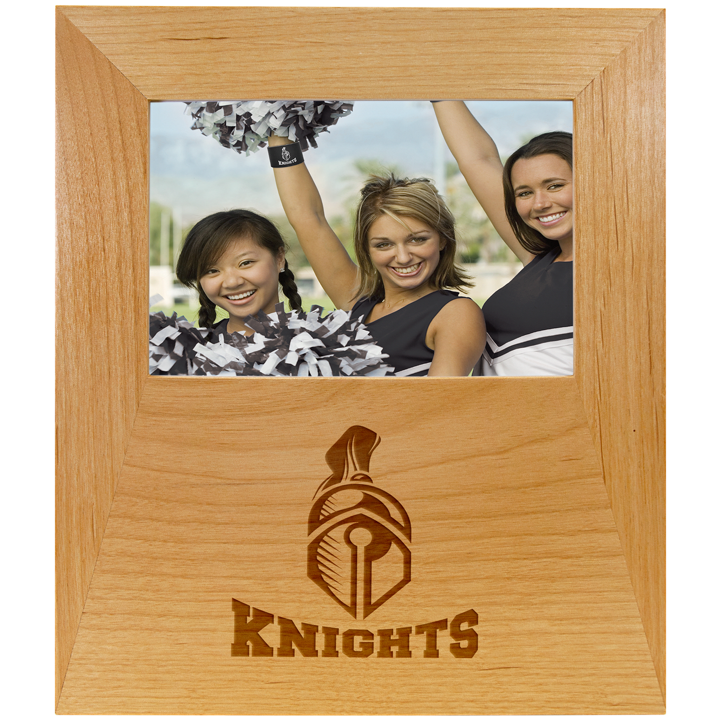 Genuine Red Alder 4"x 6" Picture Frame with 4 1/2" x 8" Engraving Area