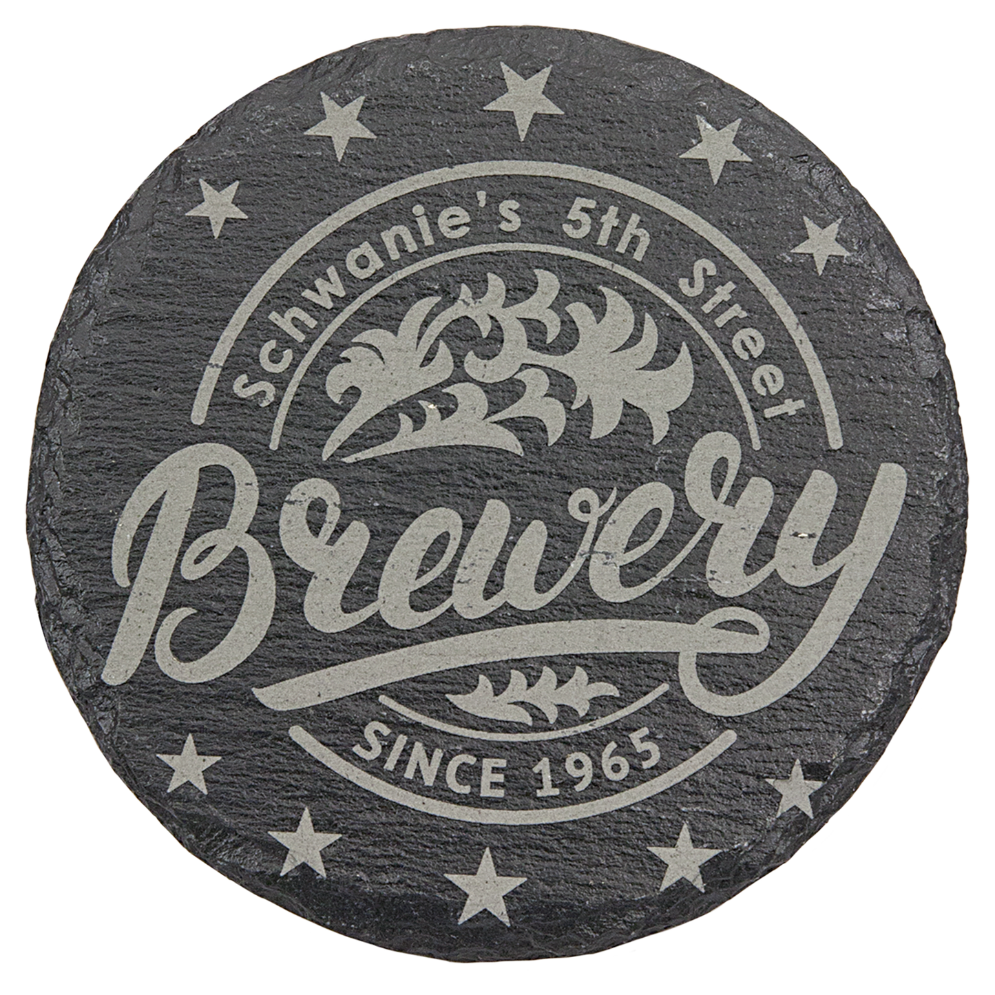 Slate 4" Round Coaster