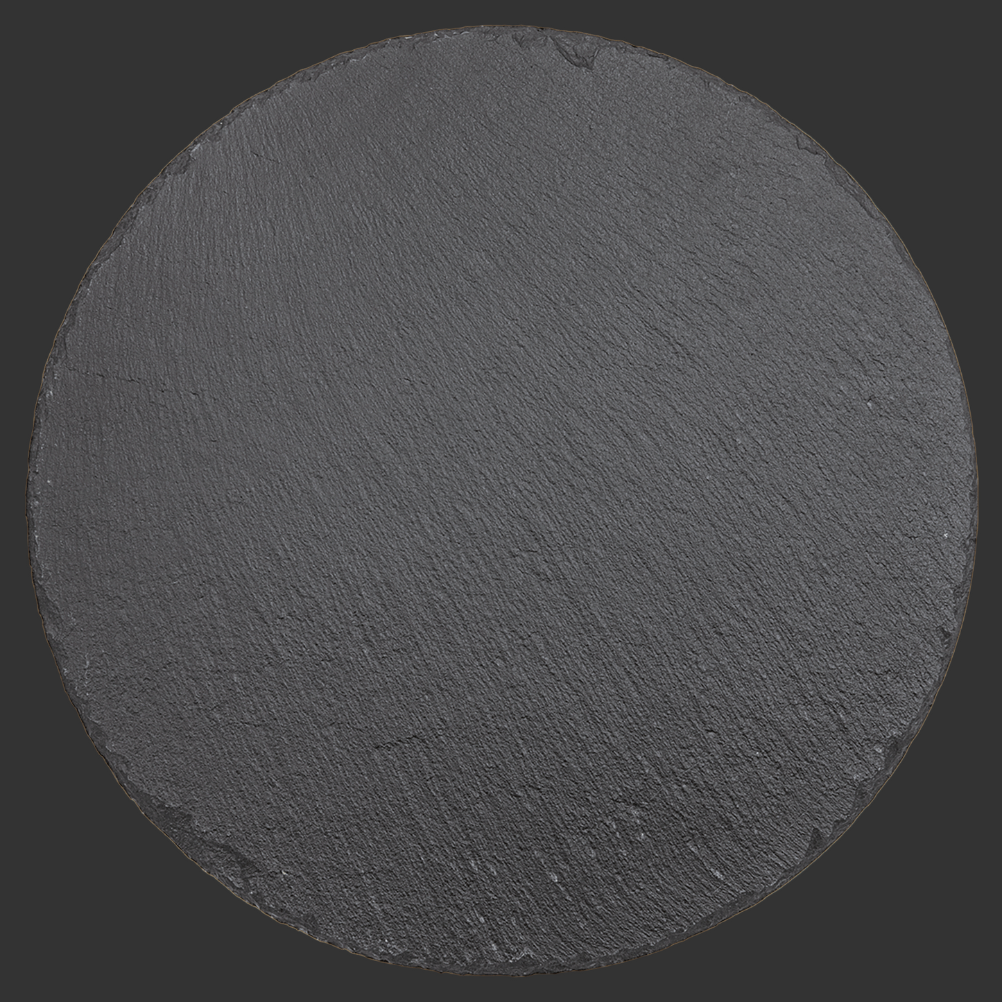 9 3/4" Round Slate Decor with Foam Pads