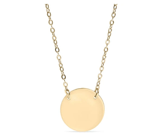 Circle Necklace - 18K Gold PVD Stainless Steel