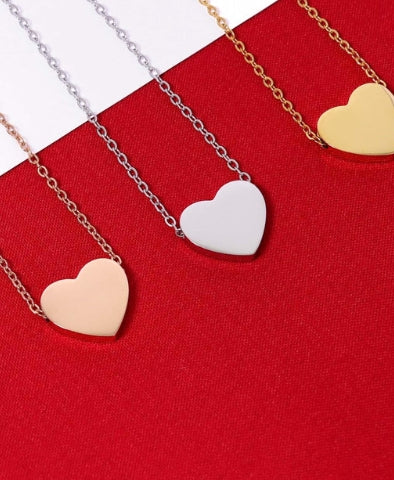 Heart Necklace - 18K Gold PVD Stainless Steel