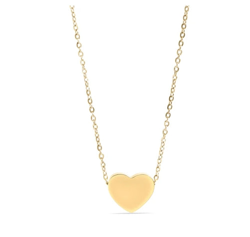 Heart Necklace - 18K Gold PVD Stainless Steel
